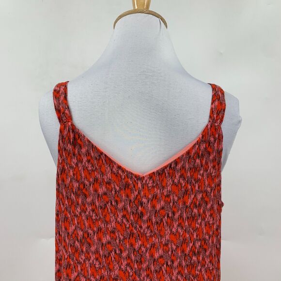 Joie Tea Rose Maxi Dress Womens S Small Red Pink Sleeveless Tiered Boho Lined - Picture 7 of 16